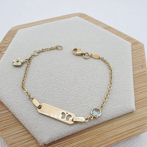 14k Gold Kid's Bracelet/ Bratara Aur 14k Pentru Copii K62