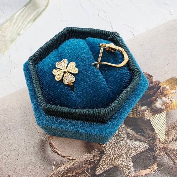 14k Gold Earrings/ Cercei Aur 14k C318