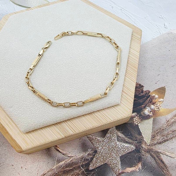 14k Gold Bracelet/ Bratara Aur 14k M077