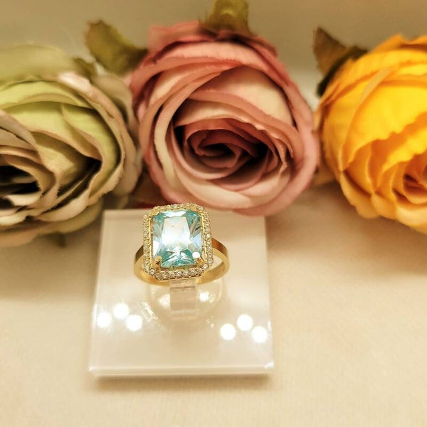 14K GOLD RING/ INEL AUR 14K R014