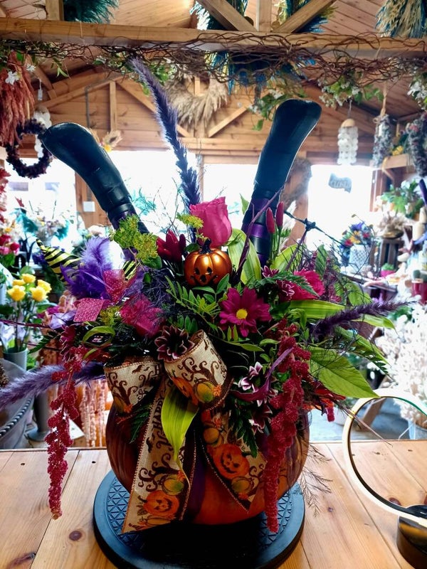 Purple Spooky Pumpkin