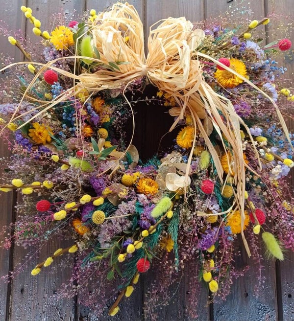 Dried Wreath with Bow