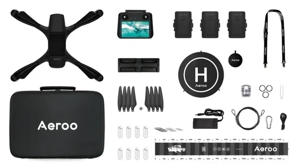 Aeroo Pro - More Flytime Smart Controlled Fishing Combo 1kg payload + 1h30m Flight Lesson