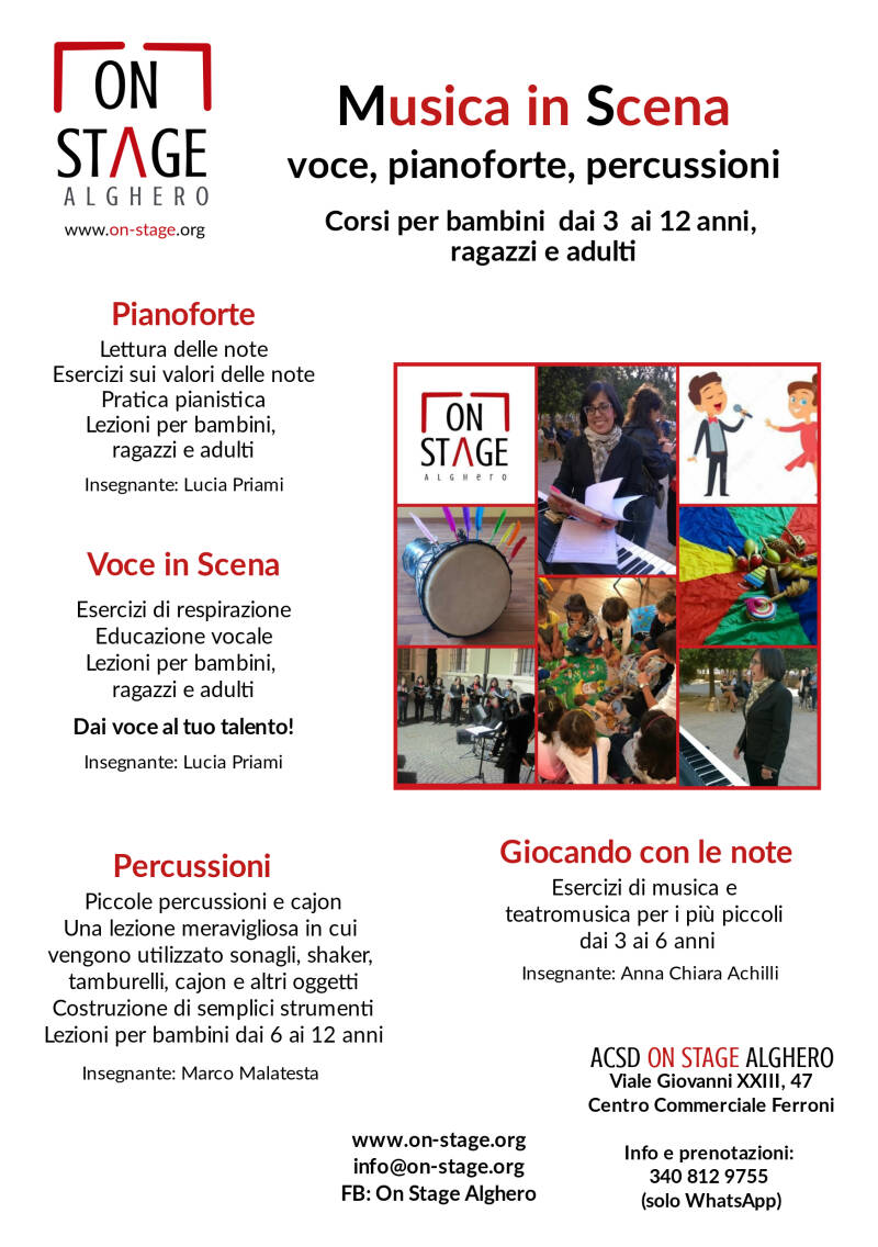 On Stage Alghero Voce in Scena e Canto