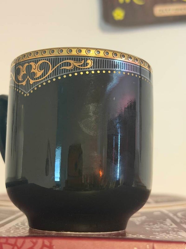 Tea Cups with Golden arch design .