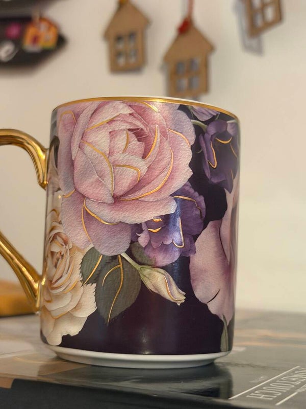 tea cups flowers
