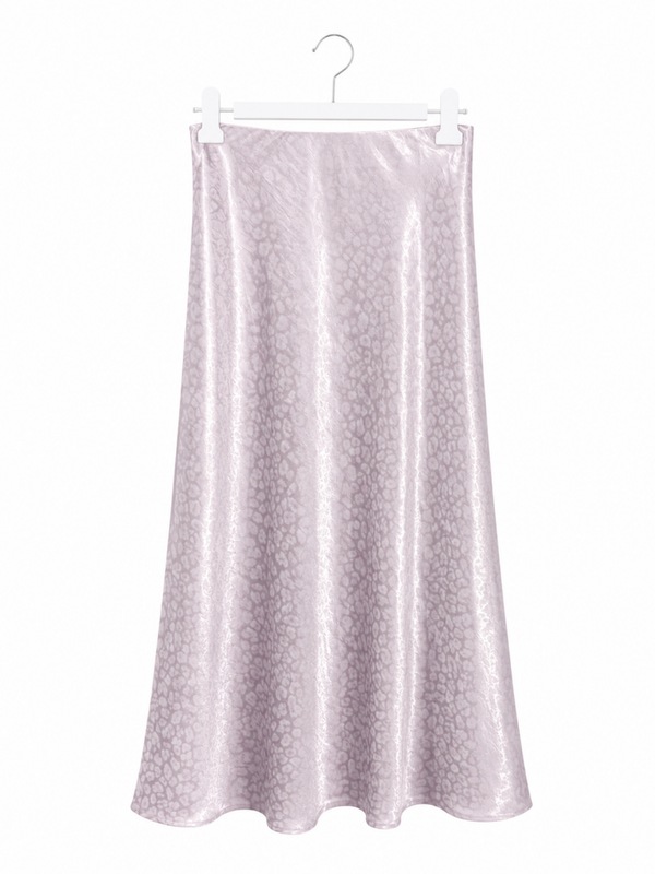 Lila Satin Skirt