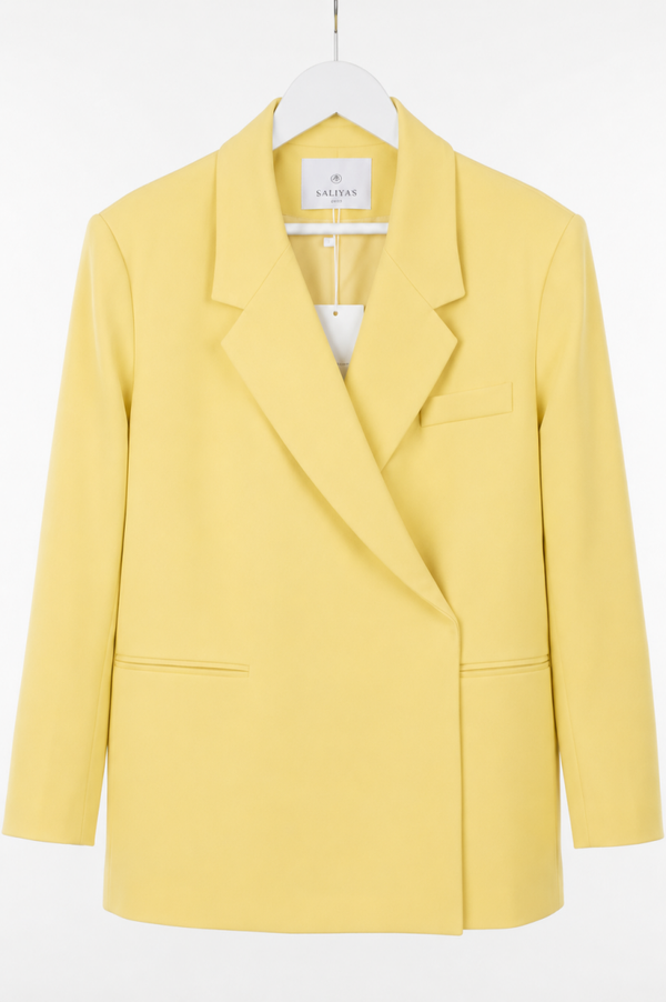 Folded Blazer Yellow