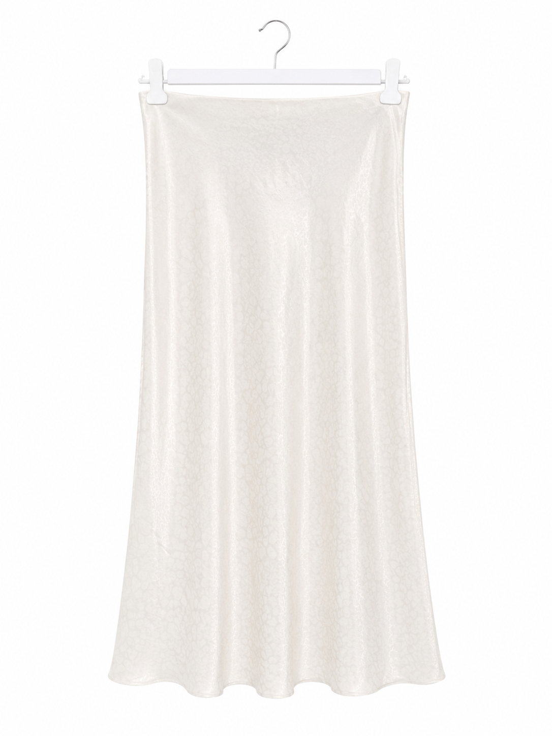 White Satin Skirt