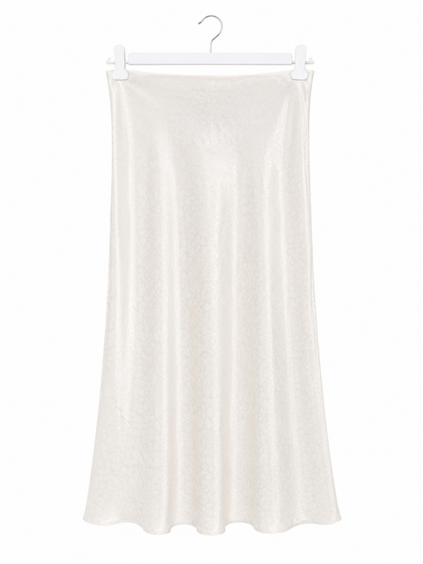 White Satin Skirt
