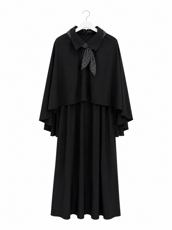 Cape Dress Black