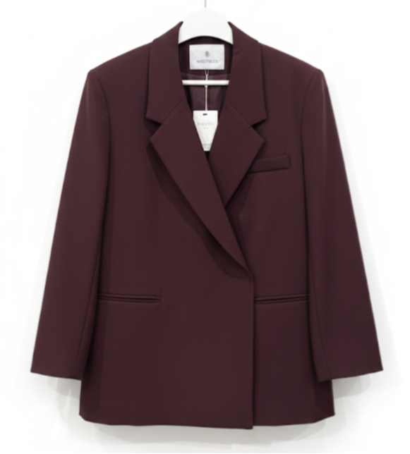 Folded Blazer Bordaux