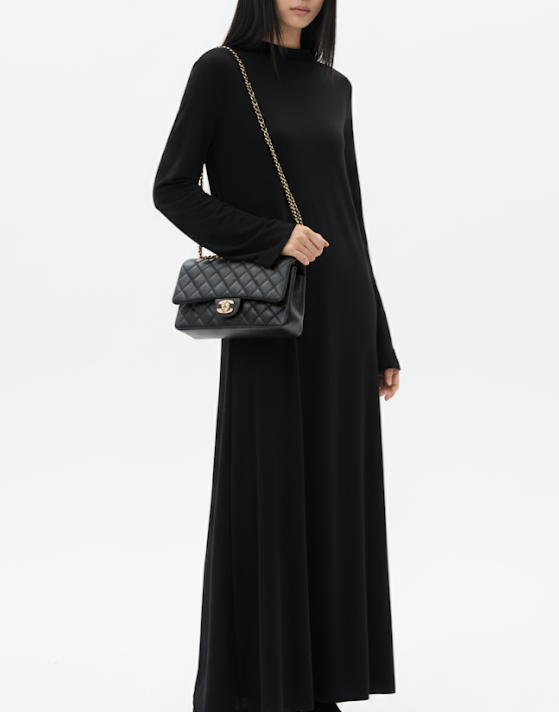Jersey dress black