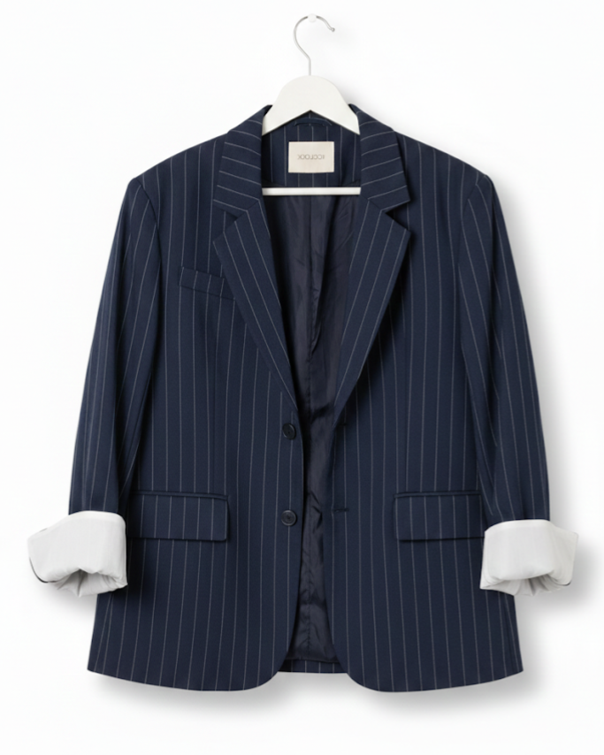 Blue Striped Blazer