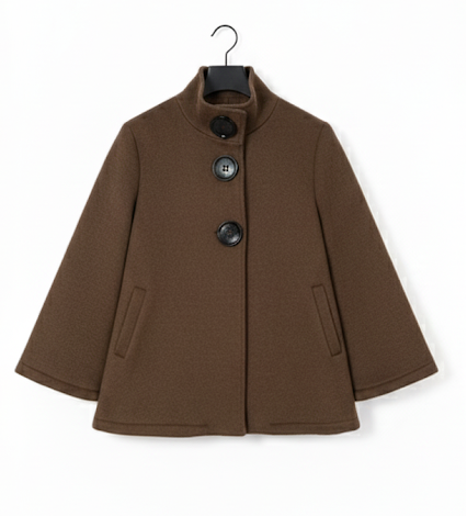 Button jacket brown