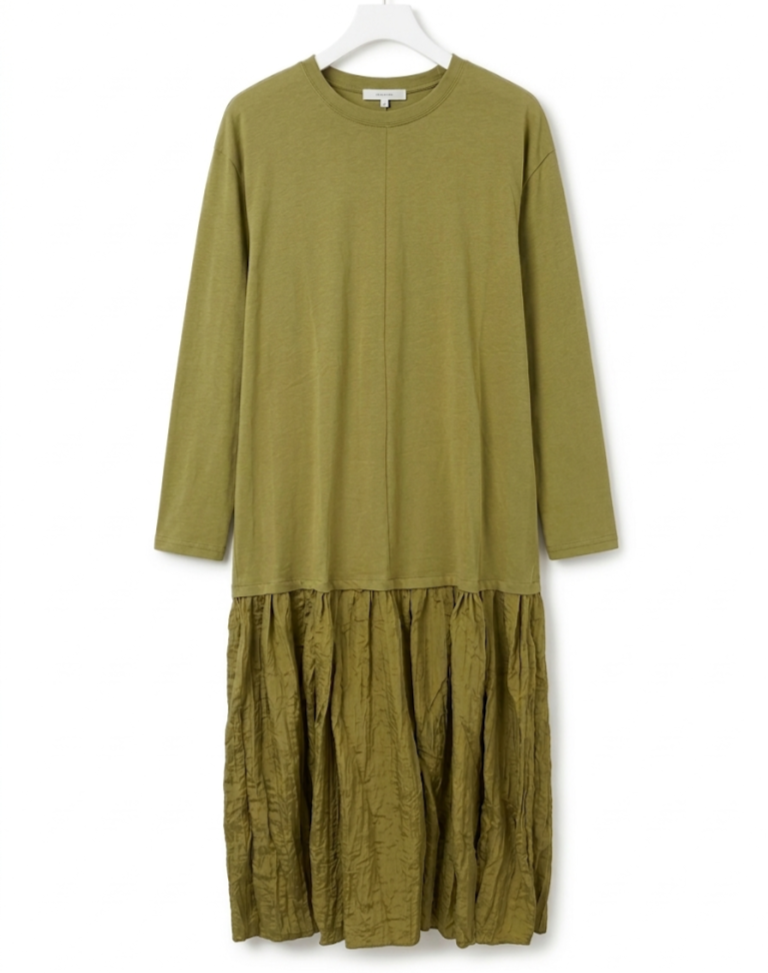 Long sleeve dress Matcha