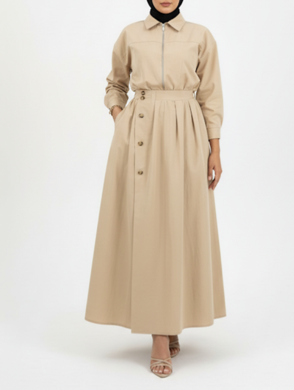 Two piece set beige