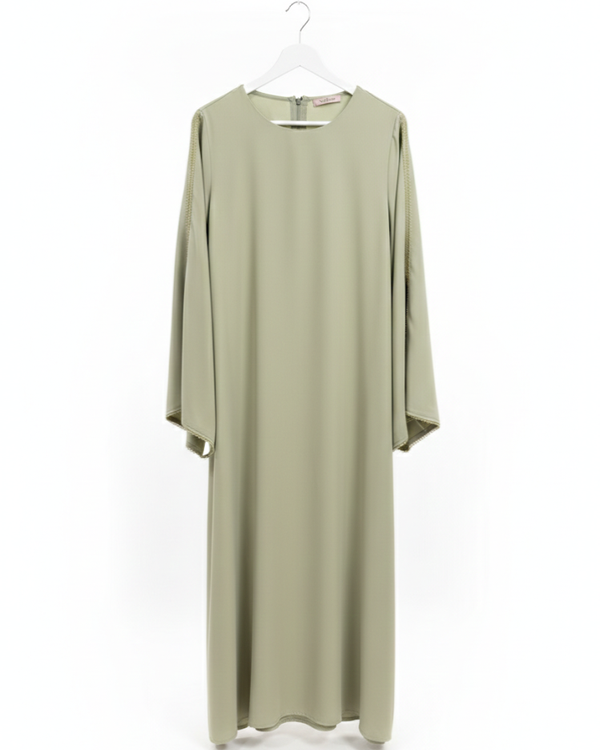 Sherine Pearl Abaya Green