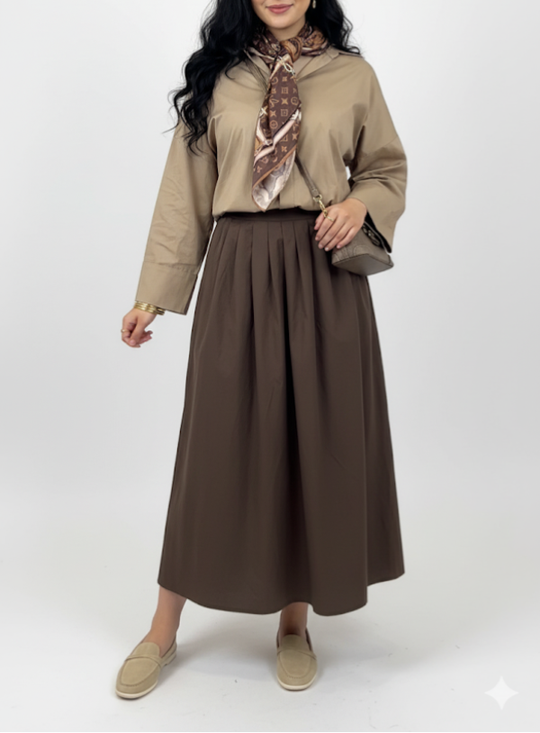 Camel short blouse