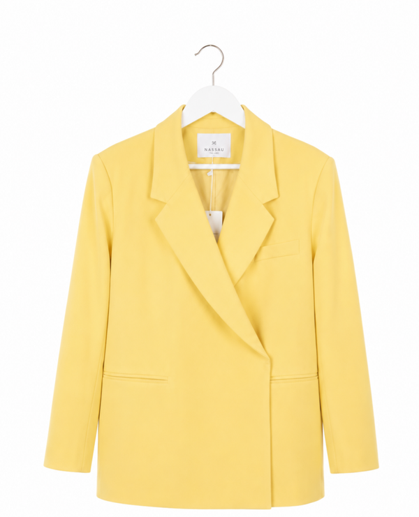 Folded Blazer Yellow0
