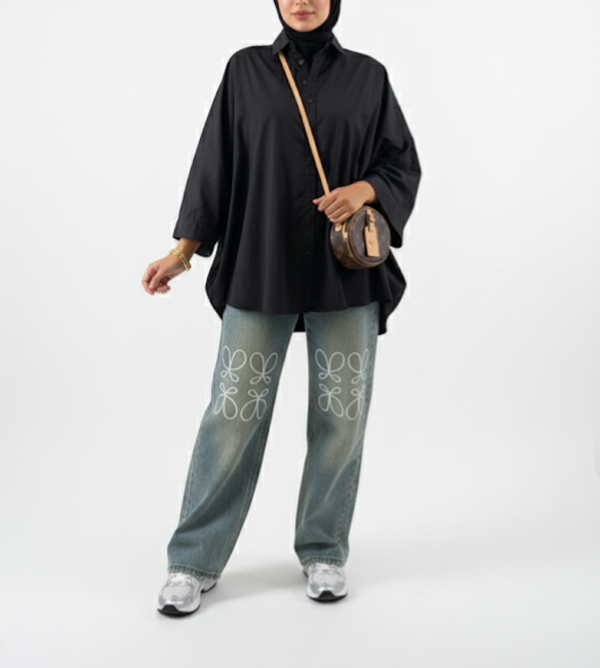 Oversized Blouse Black