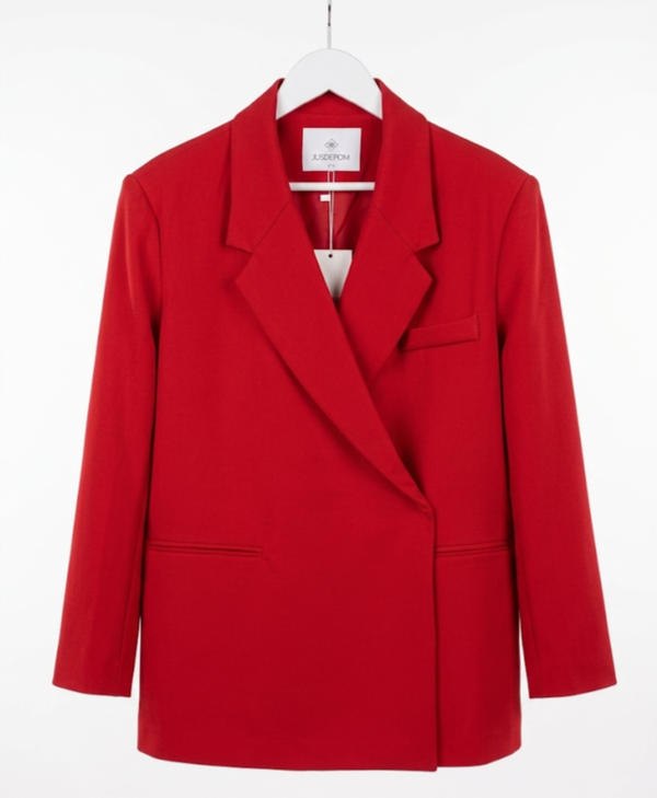 Folded Blazer Red