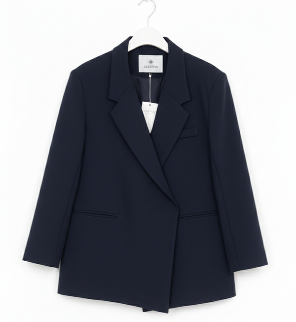 Folded Blazer Marine