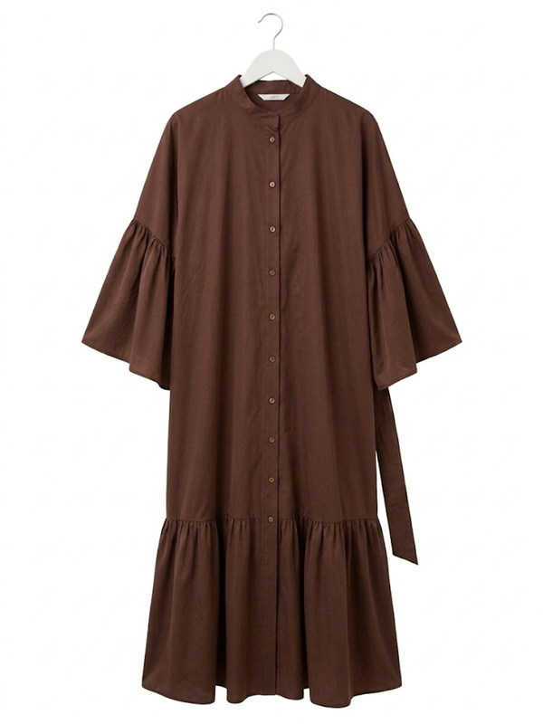 Blouse Dress Brown
