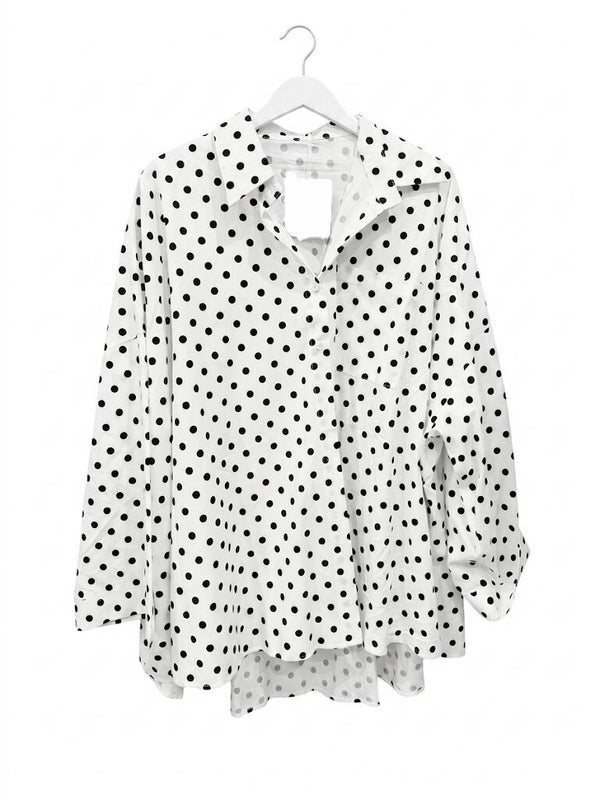 White dots blouse