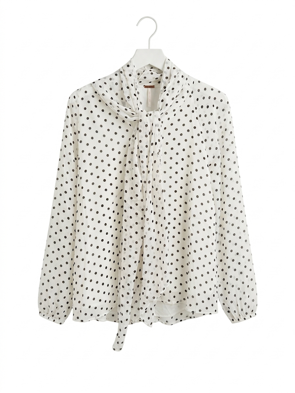 Stipped Blouse White
