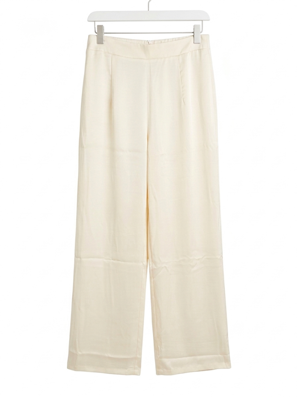 Satin Classy Pants Creme