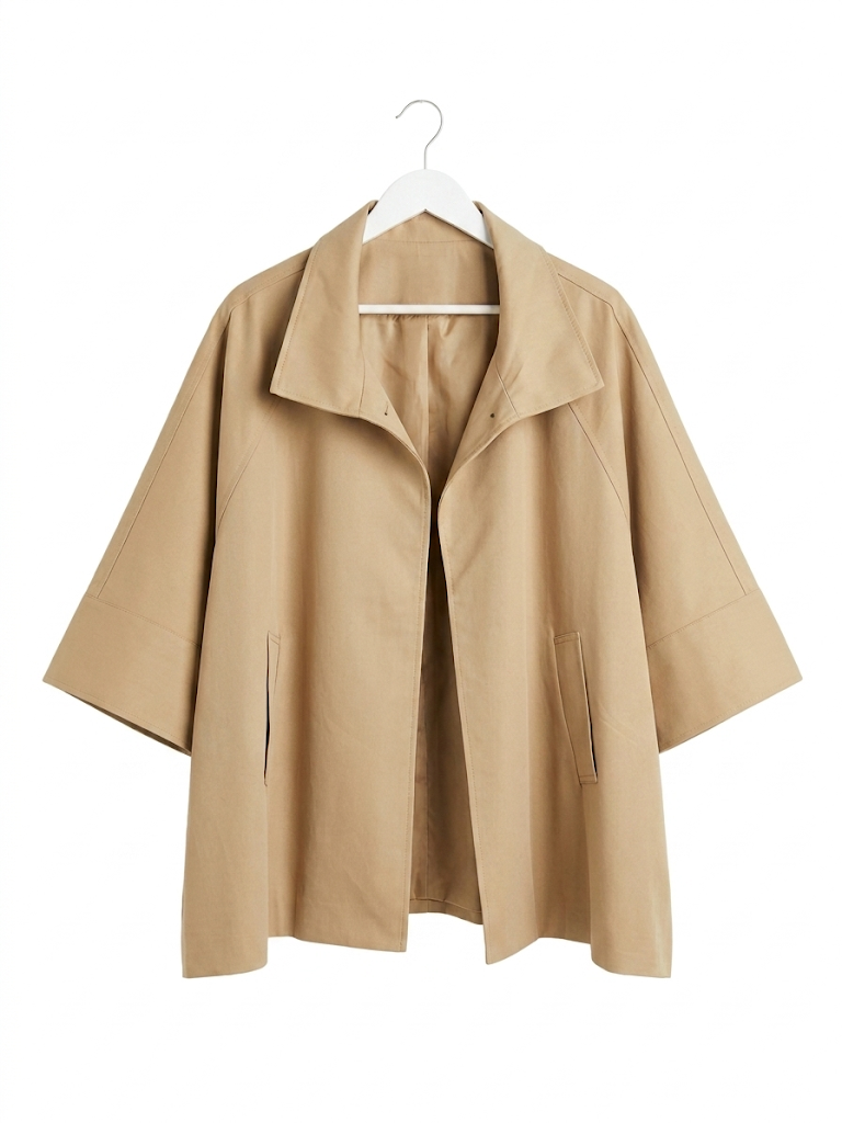 Short Zéna TrenchCape