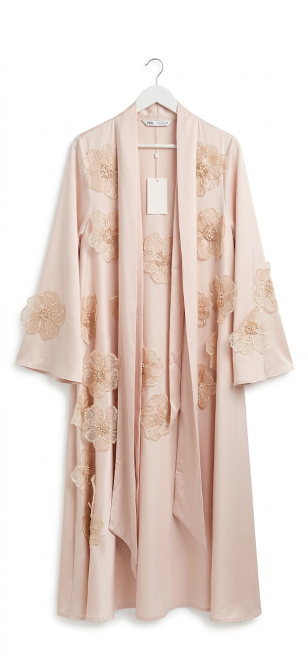 Bloom Abaya Rose