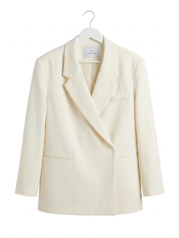 Folded Blazer Creme