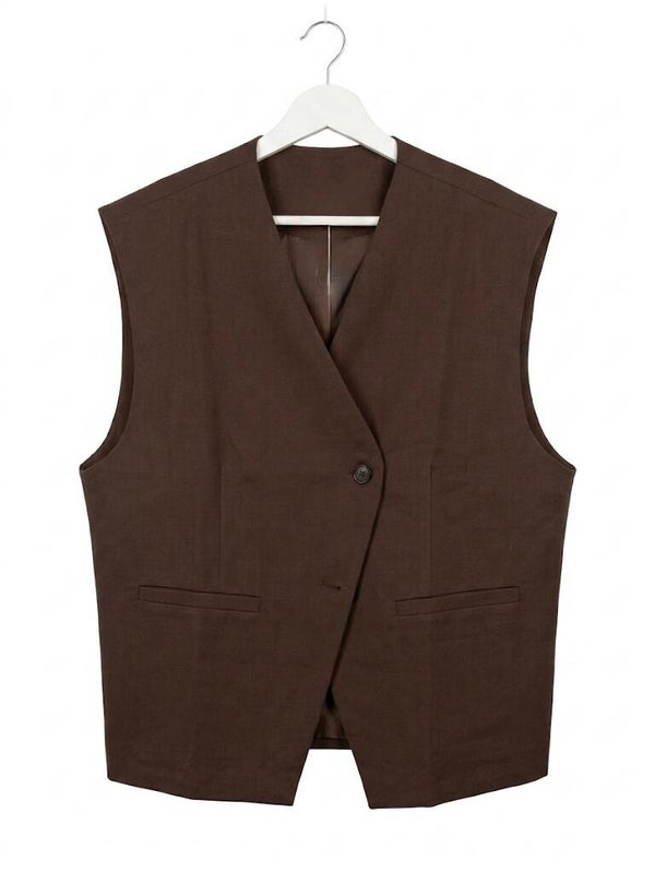 Gilet Assyme Brown