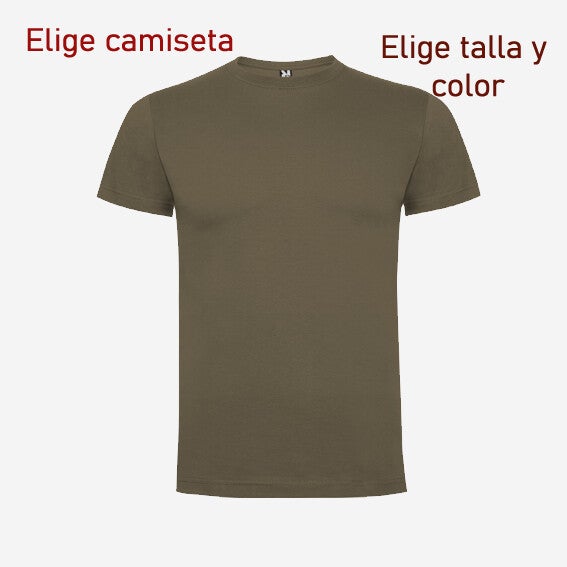 Camiseta para personalizar de distintos colores