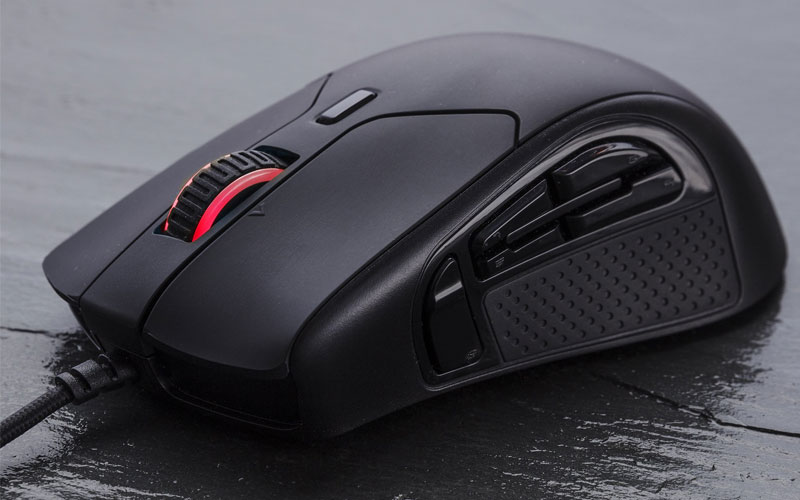 HyperX HX-MC005B Pulsefire Raid - Ergonomique - 11 touches programmables Souris de Jeu RGB
