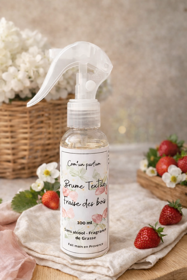 Brume textile fraise des bois