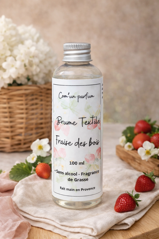 Recharge pour brume textile fraise des bois
