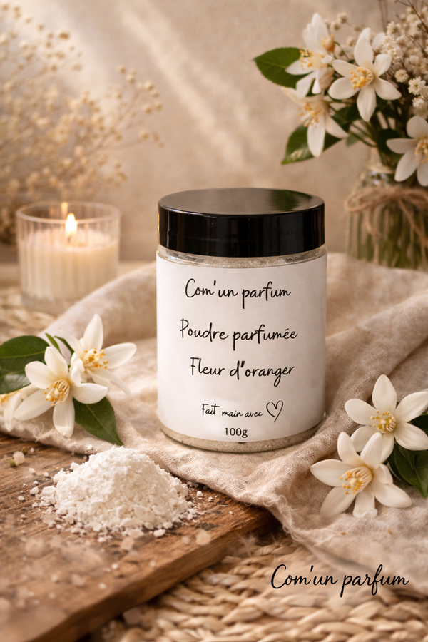 Poudre parfumée fleur d'oranger