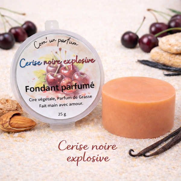 Fondant parfumé cerise noire explosive