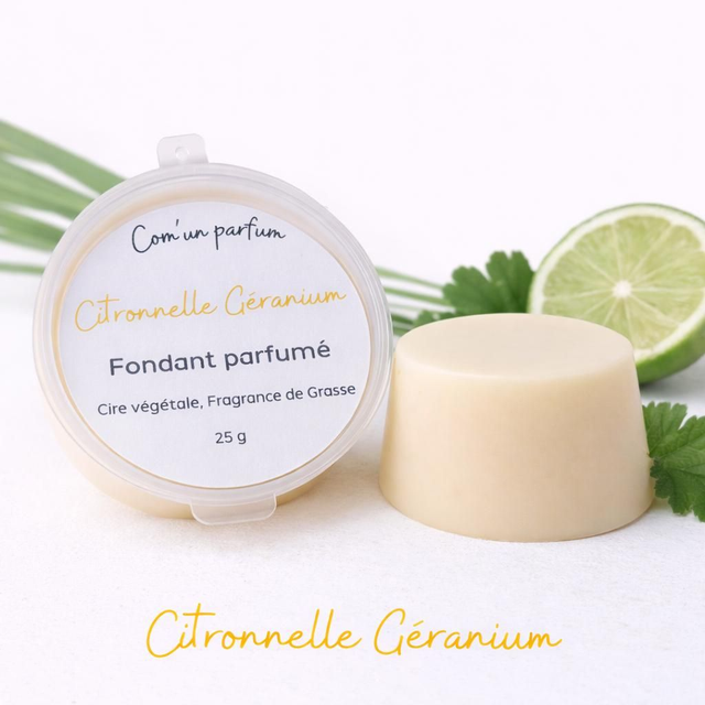 Fondant parfumé citronnelle géranium