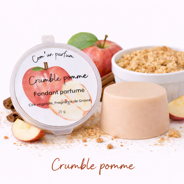 Fondant parfumé crumble pomme