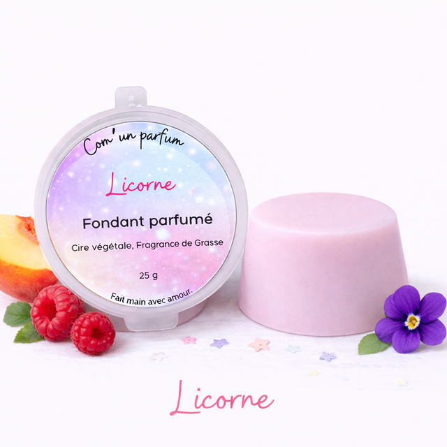Fondant parfumé licorne