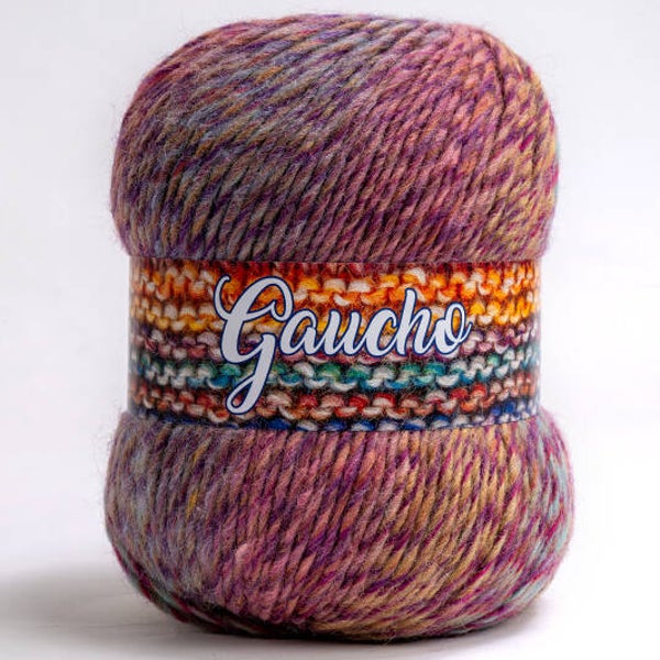 Silke Arvier Bertagna GAUCHO - gomitolo maxi realizzi un poncho con 2 gomitoli