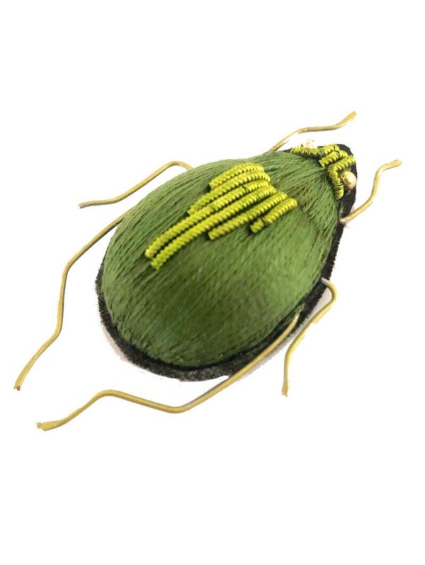 Petit scarabée vert sauge