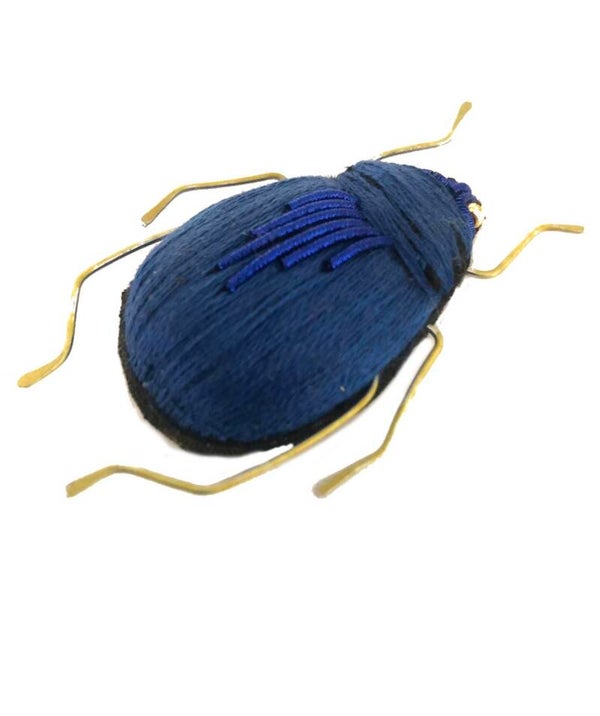 Petit scarabée bleu cobalt