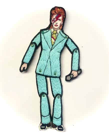 Broche pantin articulé Bowie
