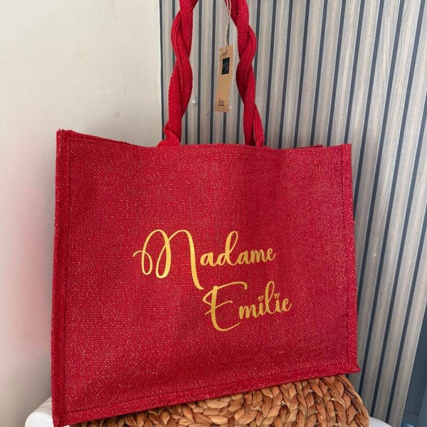 Sac cabas rouge