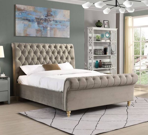 Kilkenny Mink Sleigh Bed